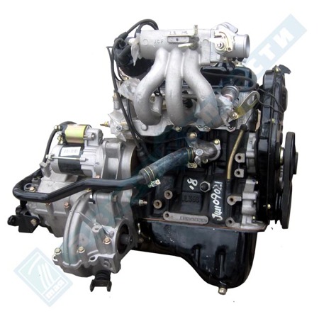 Двигатель в сборе с КПП и сцеплением для а/м 11115 ОКА с двс Jiangling (Китай)