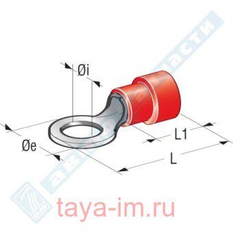 Клемма кольцевая M3 красн. MTA