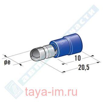 Клемма цилиндрич. папа FD4 синяя MTA